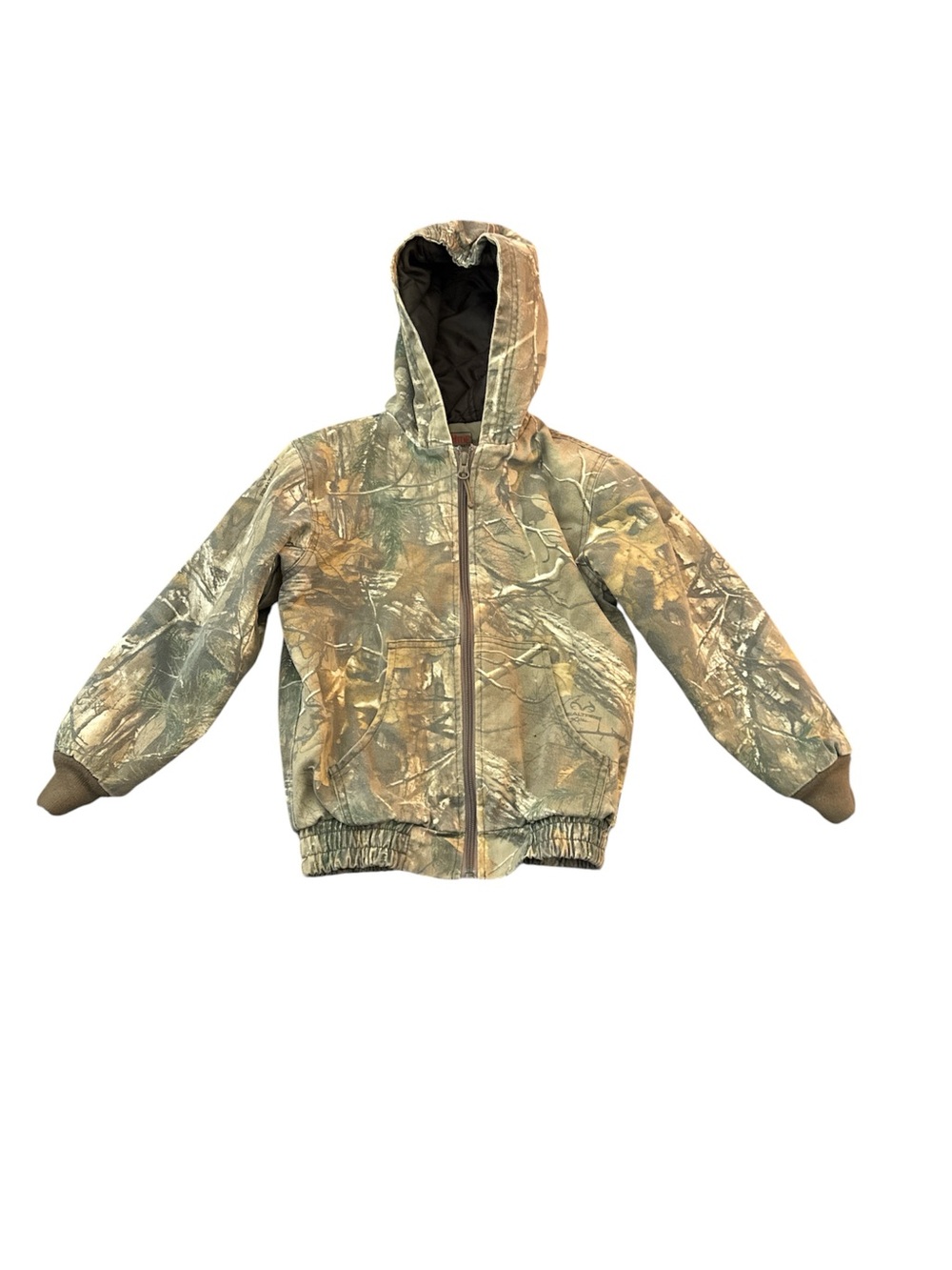 RedHead Kids Camo Hooded Zip Jacket - Green/Brown